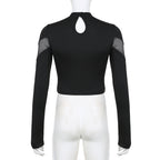Dark Punk Cyber Crop Top