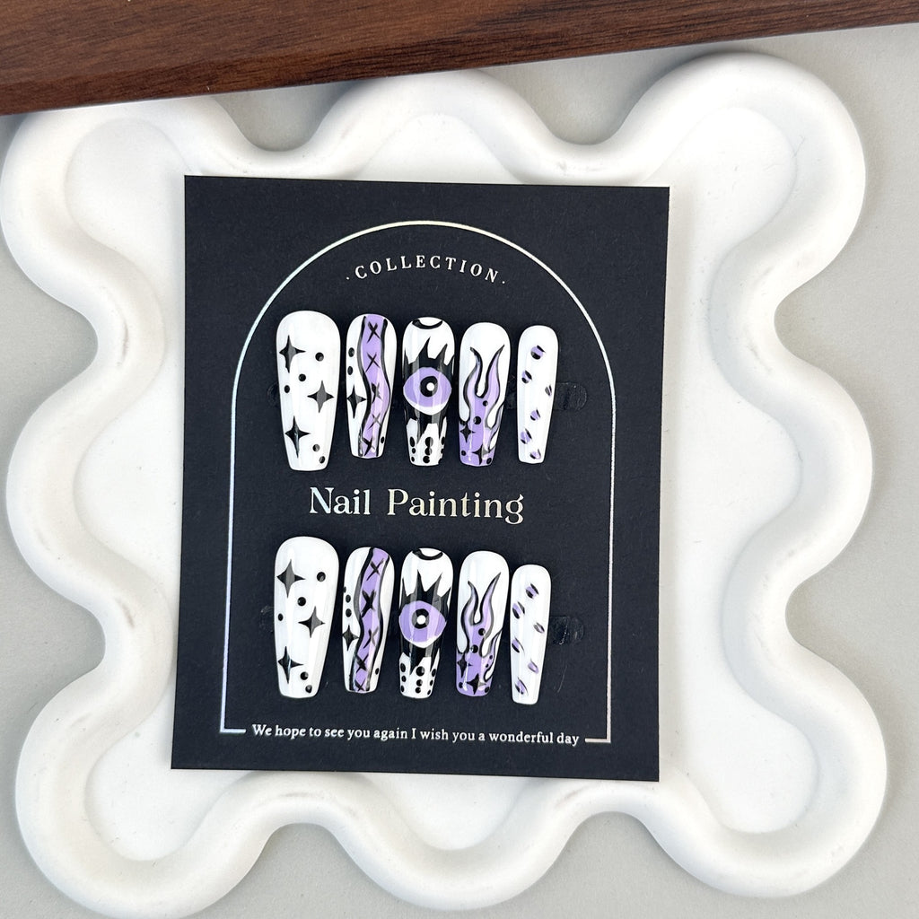 Pastel Poison Drip Press-On Nails
