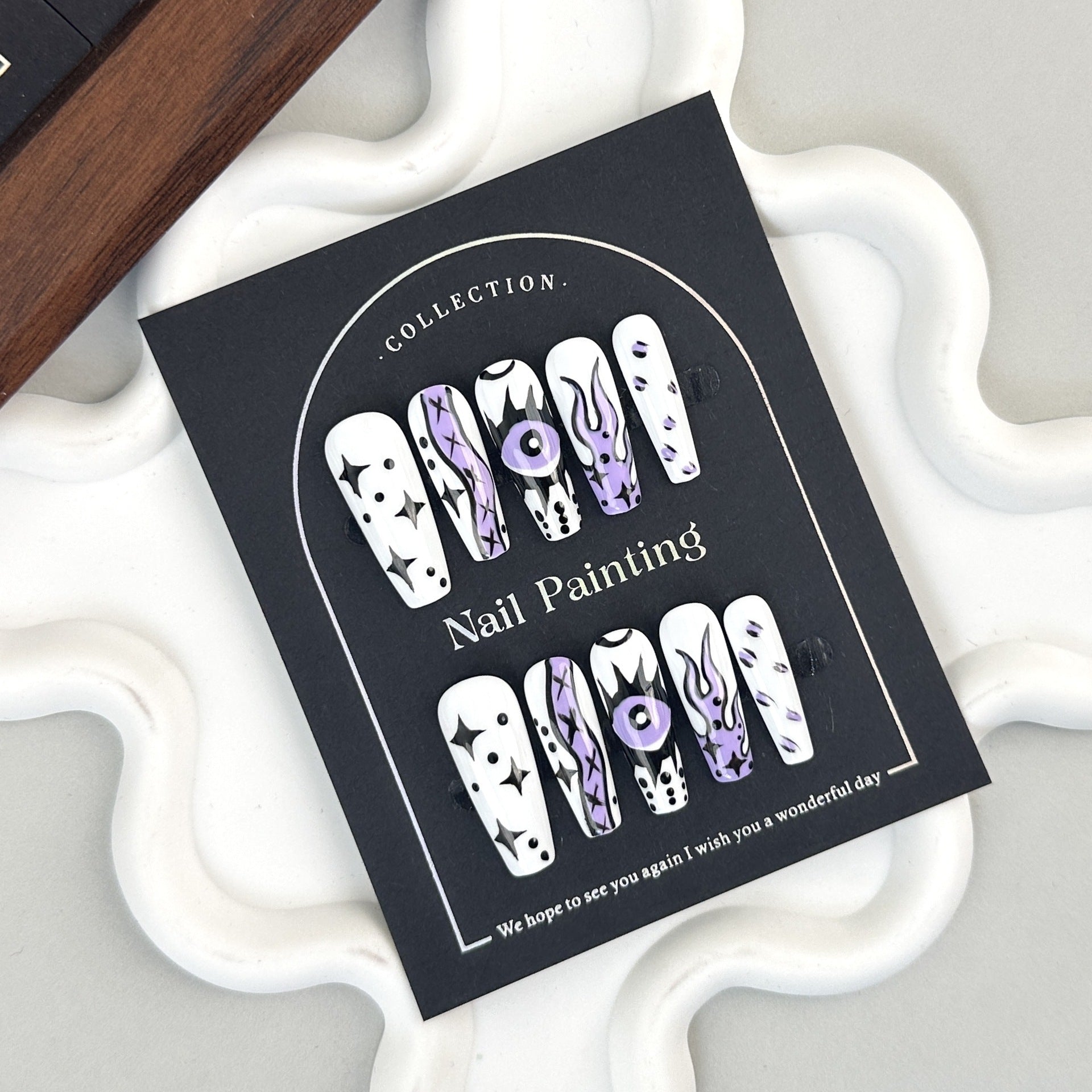 Pastel Poison Drip Press-On Nails
