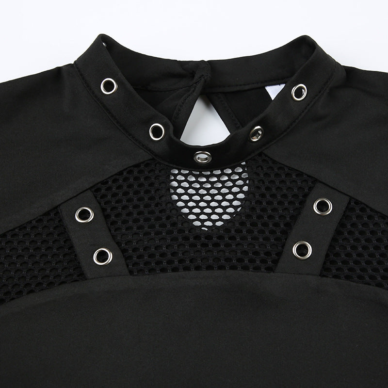 Dark Punk Cyber Crop Top