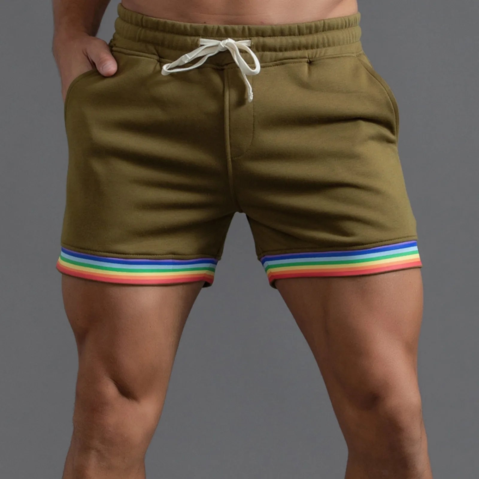Starry Glow Rainbow Shorts.