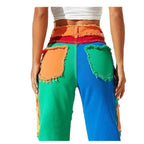Pixel Pop Patchwork Jeans.