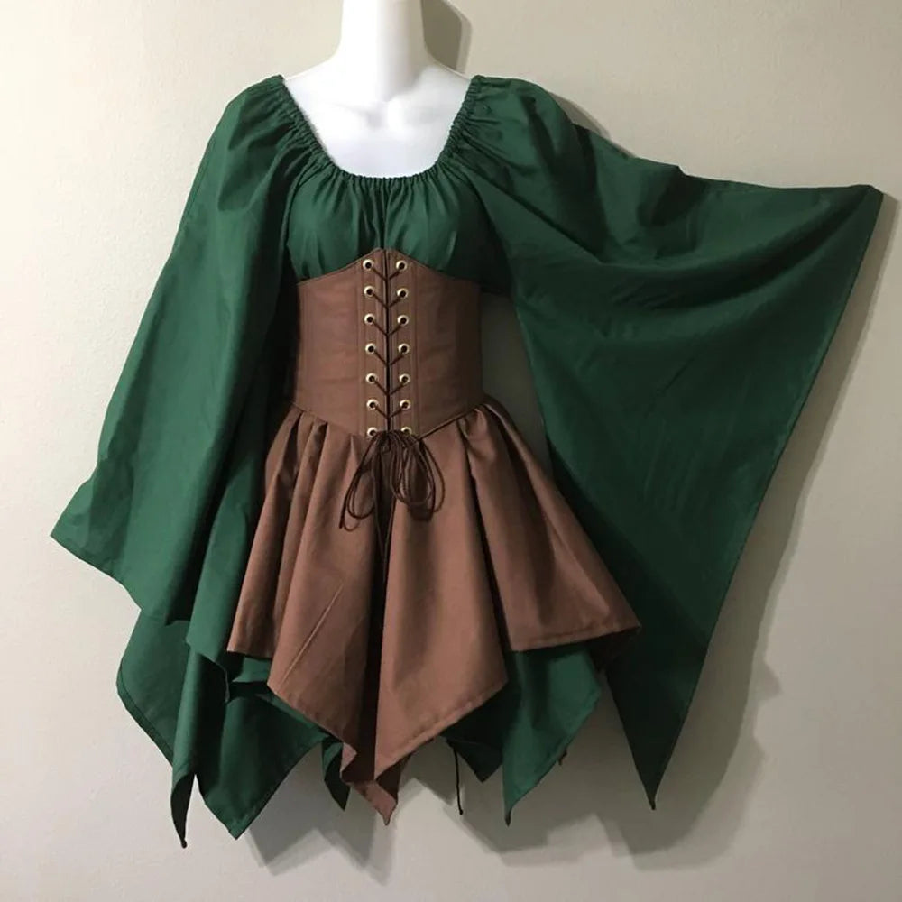 Vampire Darling Short Dress — Vintage Waist-Cinching Fit