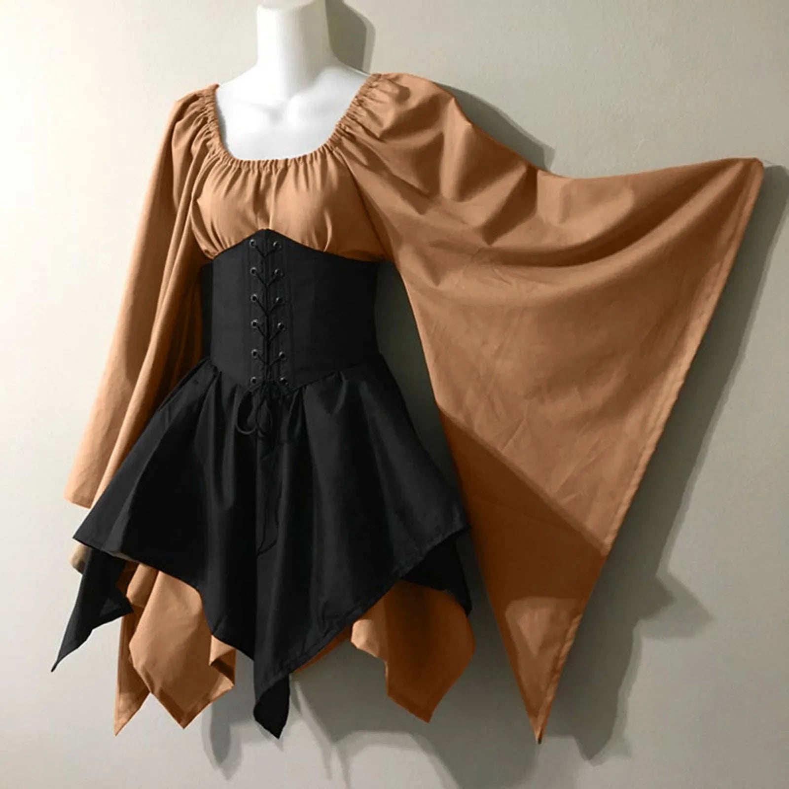 Vampire Darling Short Dress — Vintage Waist-Cinching Fit