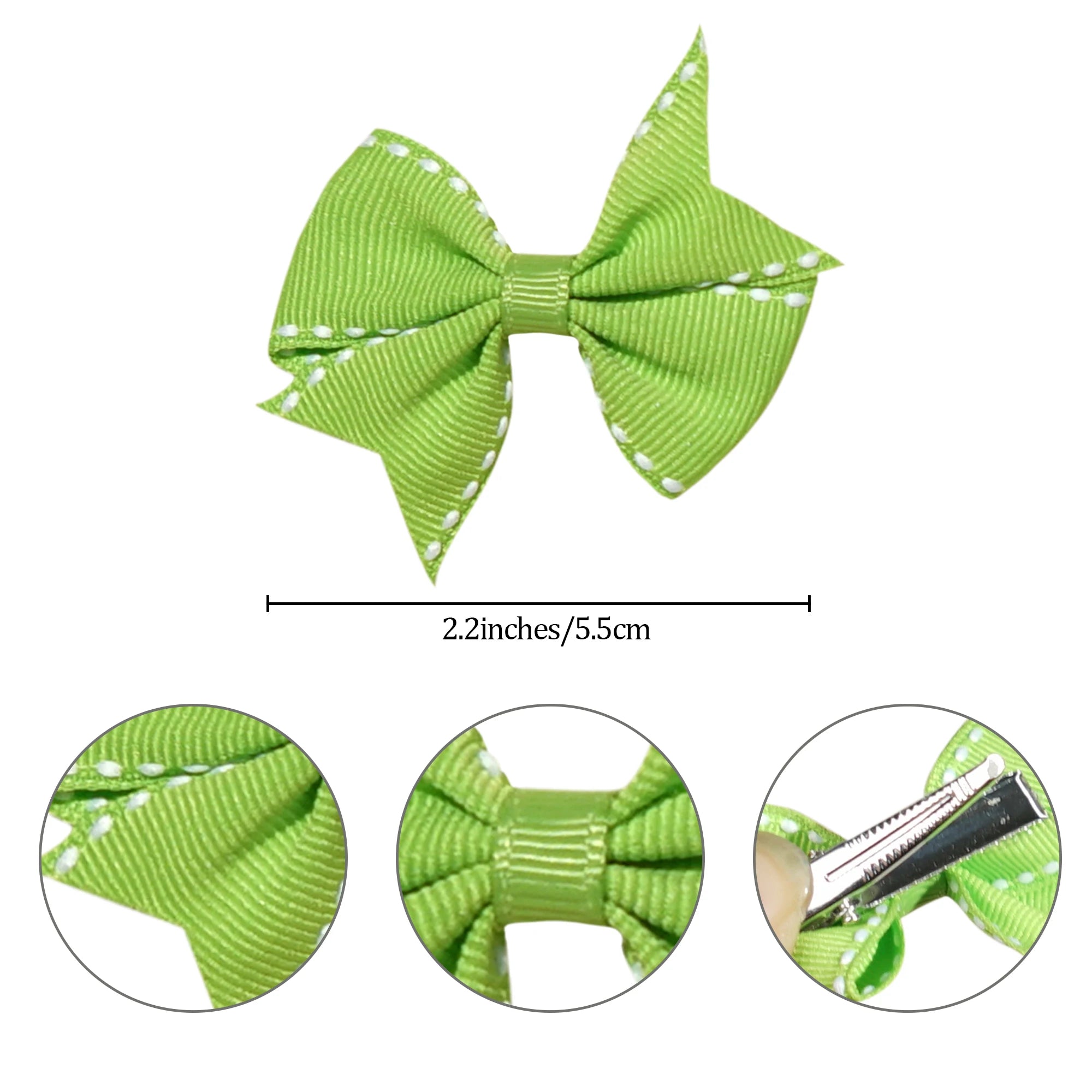 Polka Dot Cutie Mini Bow Clip Set (40pcs).