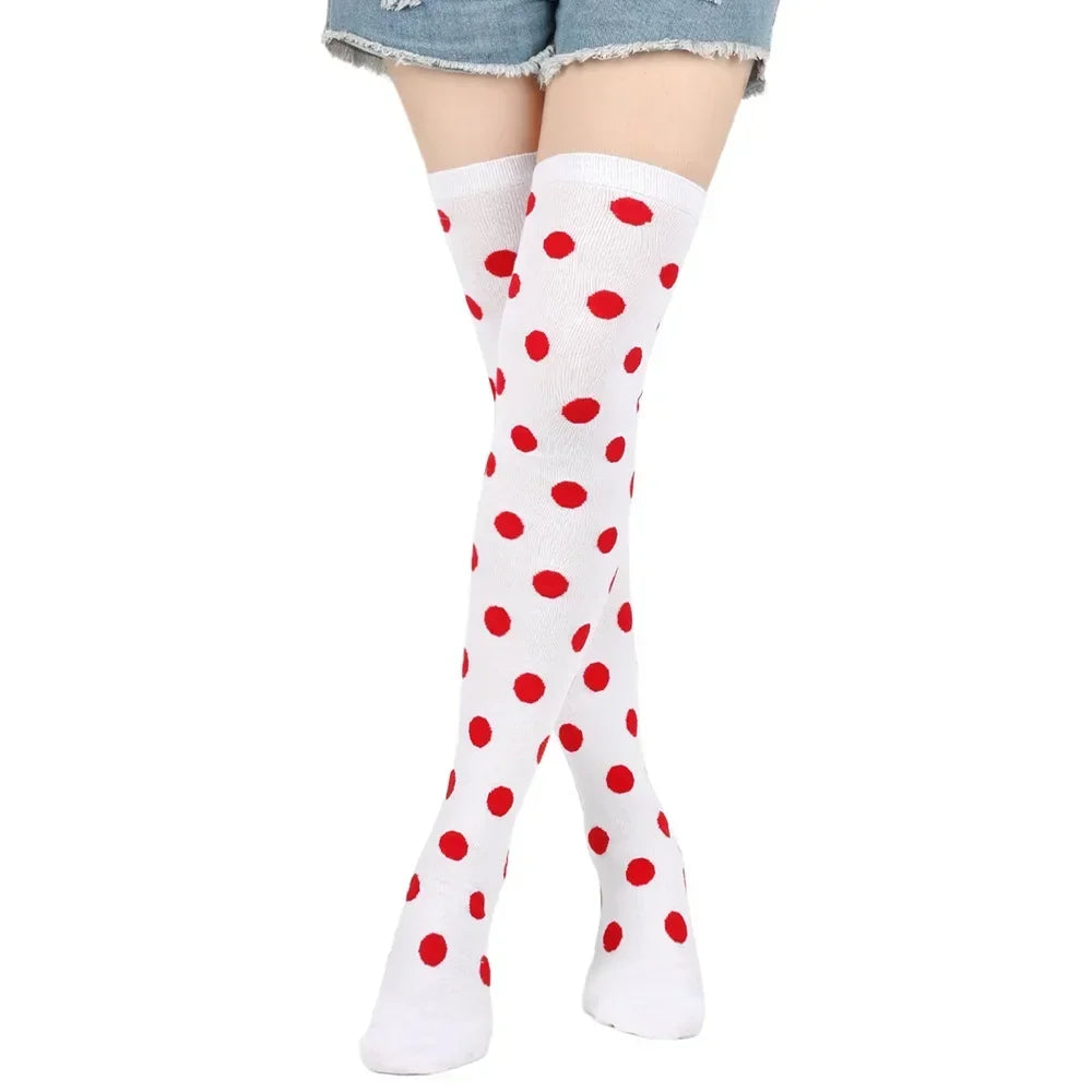 Sweet Dots Thigh High Socks (Colors)