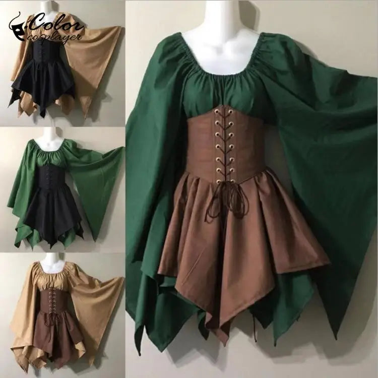 Vampire Darling Short Dress — Vintage Waist-Cinching Fit