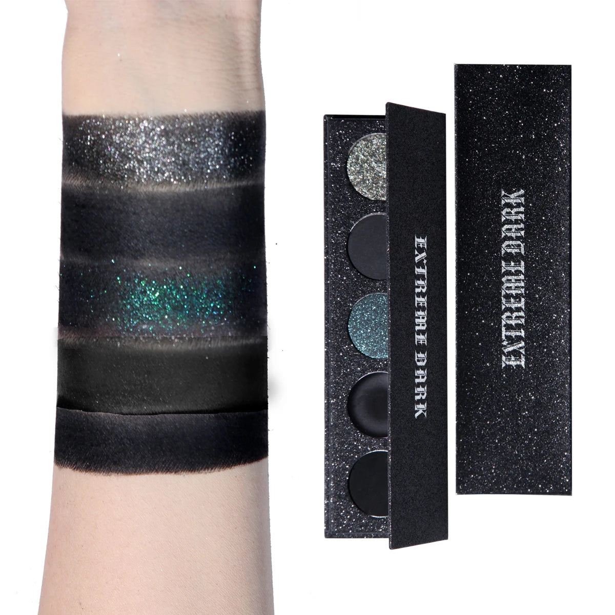 5-Color Extreme Black Eyeshadow Palette