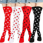 Sweet Dots Thigh High Socks (Colors)