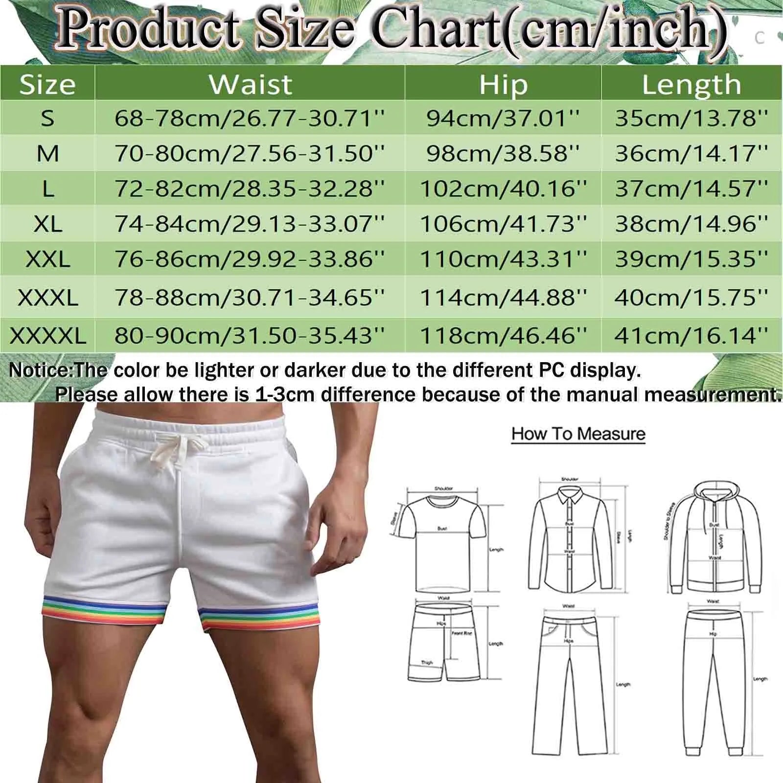 Starry Glow Rainbow Shorts.