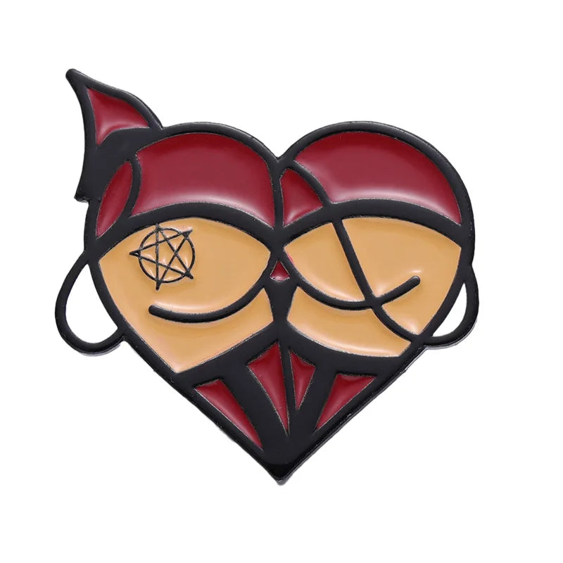 Sexy Booty Demon Enamel Pin — Spicy & Spooky