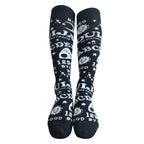 Dark Magic Star Moon Gothic Socks