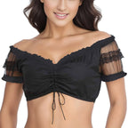 Moonlit Lace Dirndl Top