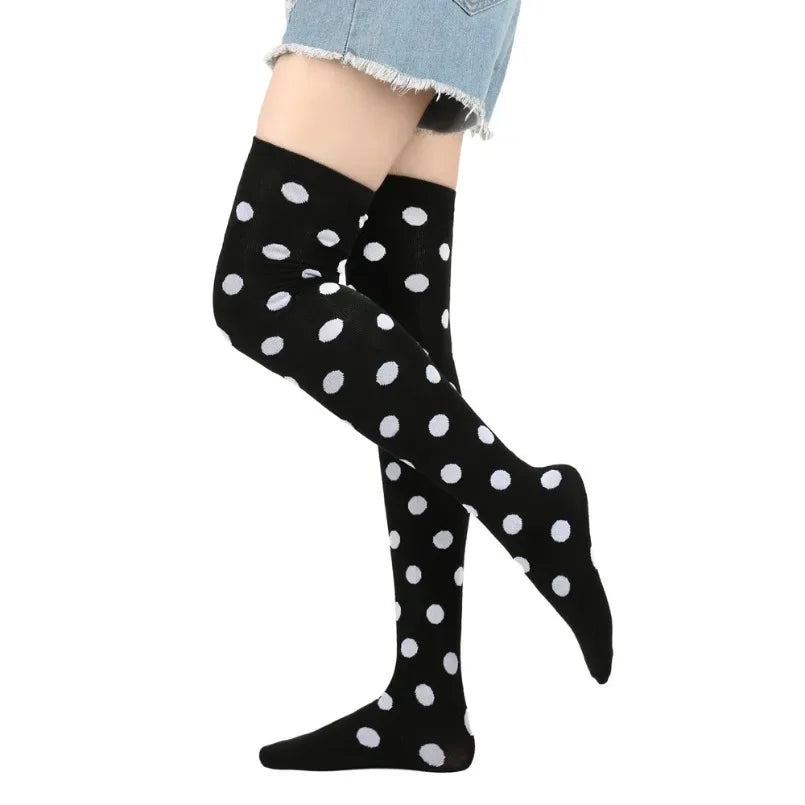 Sweet Dots Thigh High Socks (Colors)