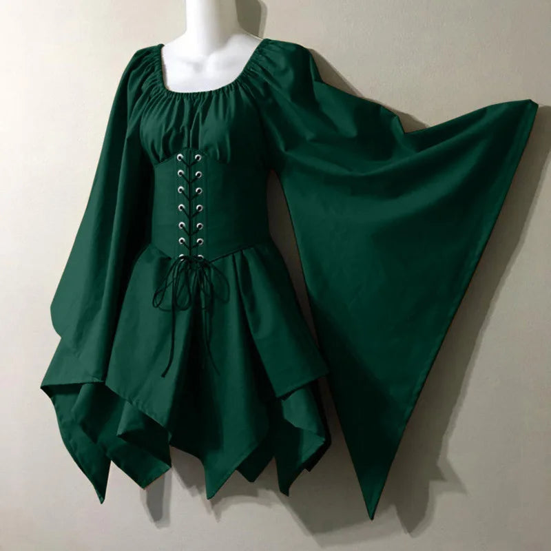 Vampire Darling Short Dress — Vintage Waist-Cinching Fit