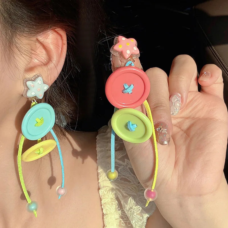 Summer Rain Drop Earrings — Dopamine Drip Dangles