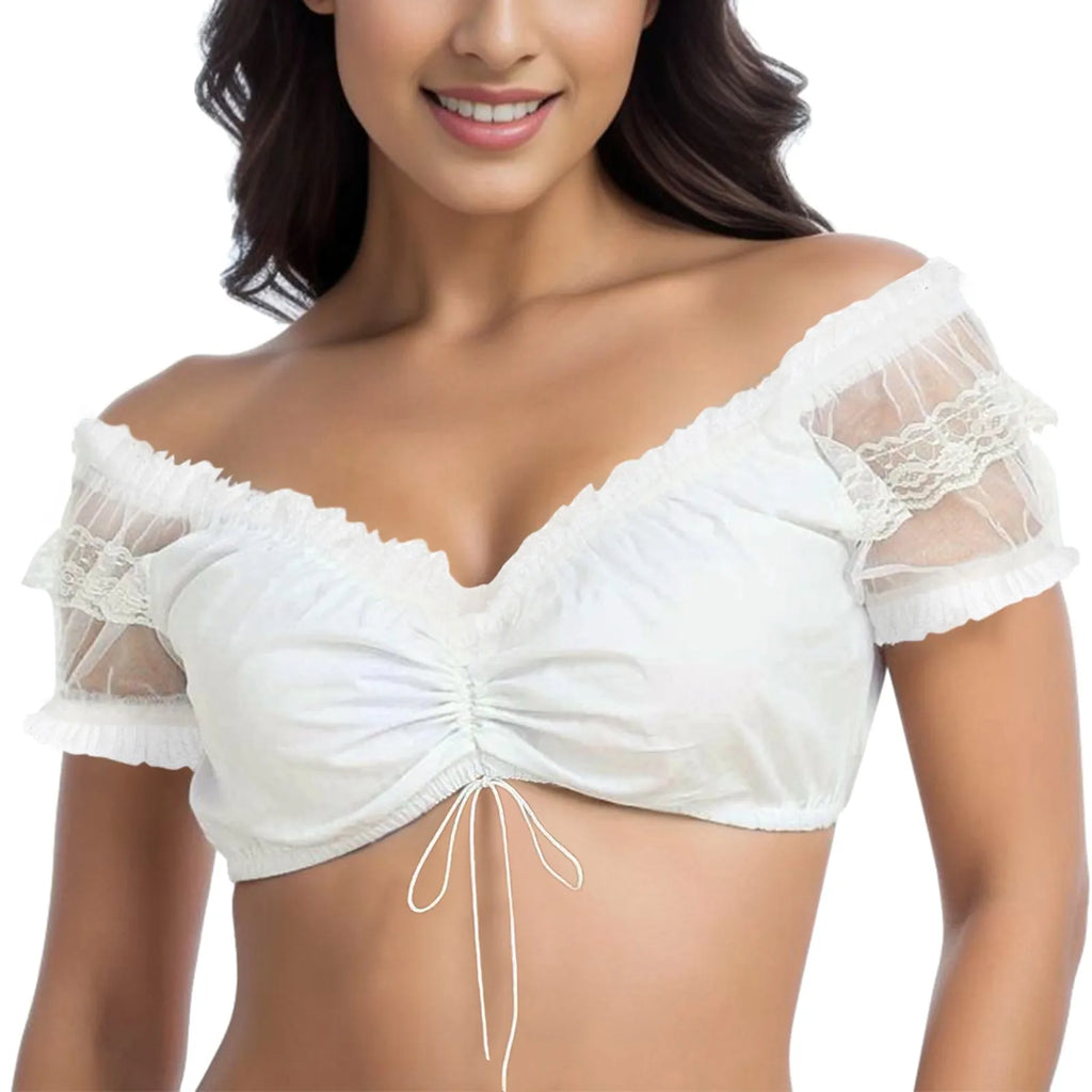 Moonlit Lace Dirndl Top