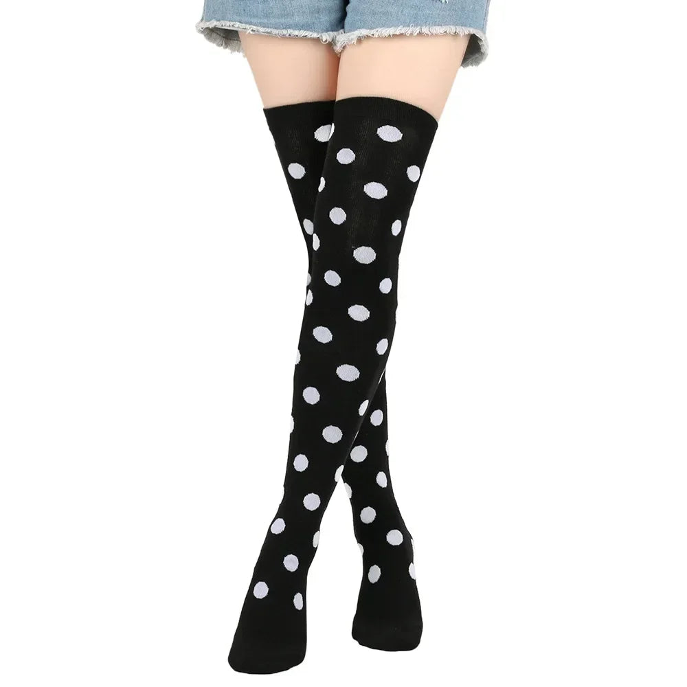 Sweet Dots Thigh High Socks (Colors)