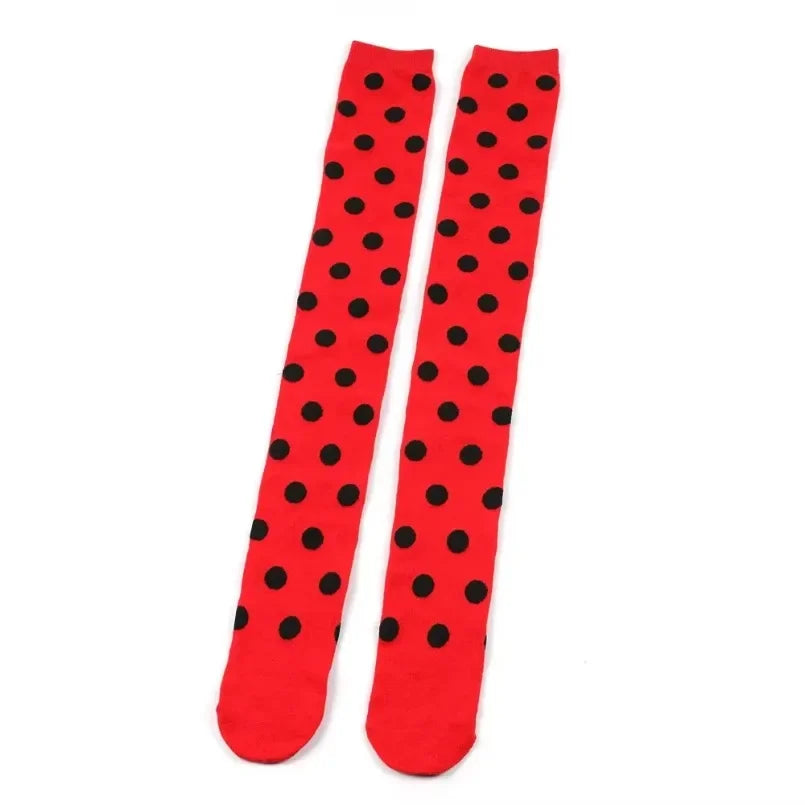 Sweet Dots Thigh High Socks (Colors)