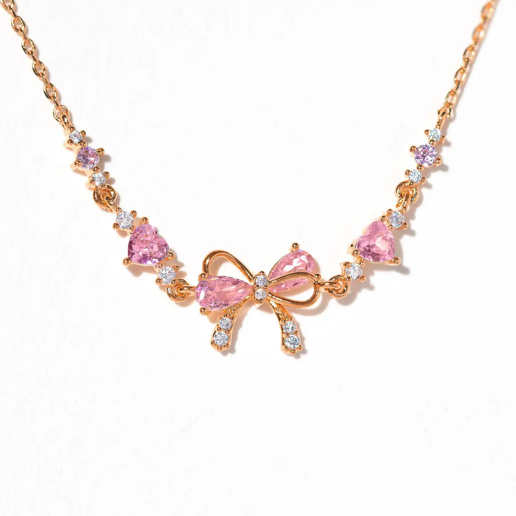 Exquisite Sweet Pink Bowknot Bracelet