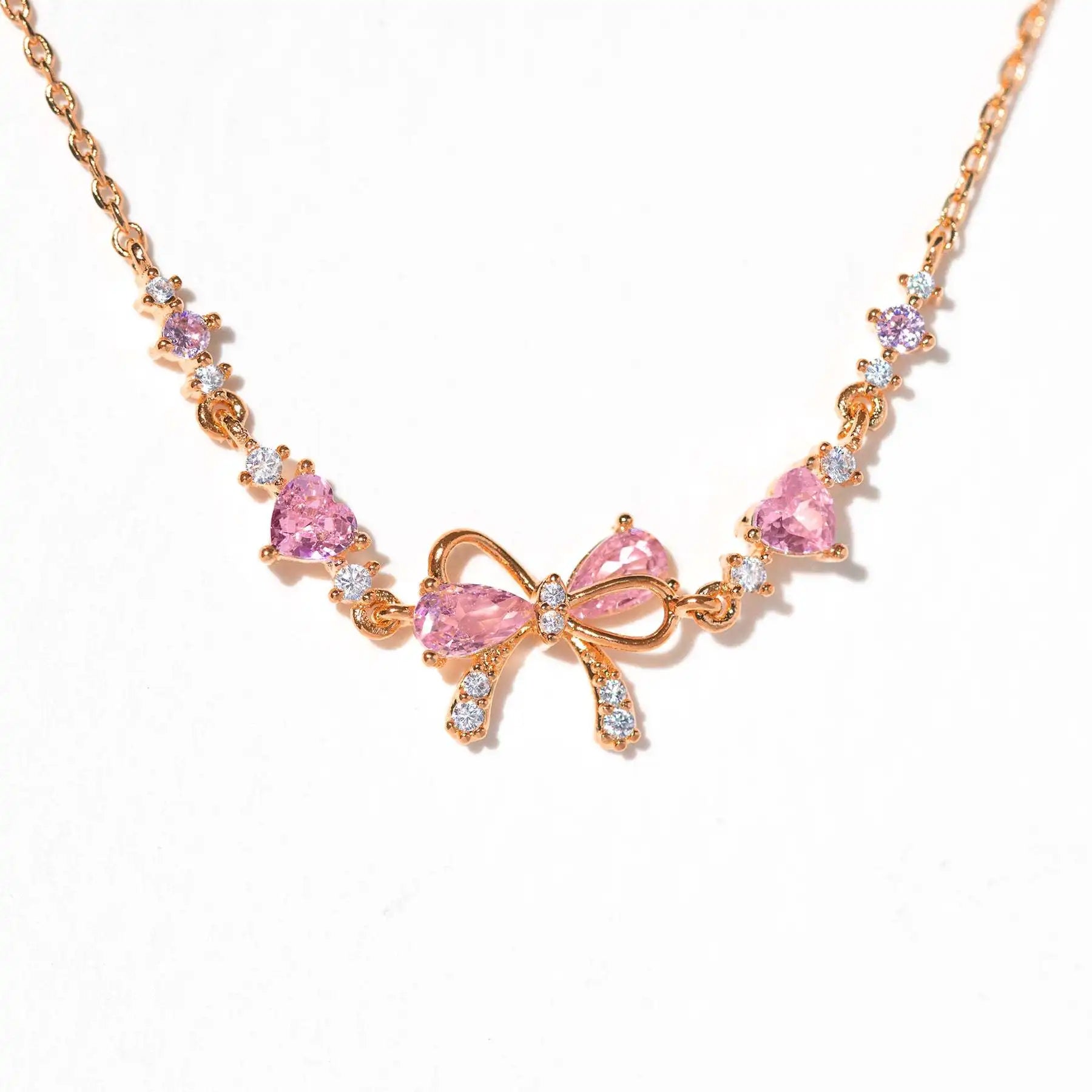 Exquisite Sweet Pink Bowknot Bracelet