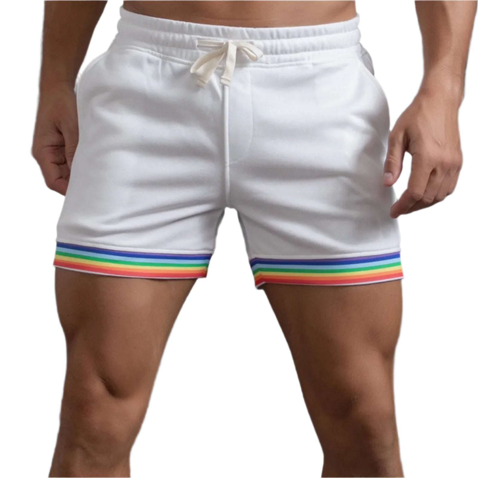 Starry Glow Rainbow Shorts.