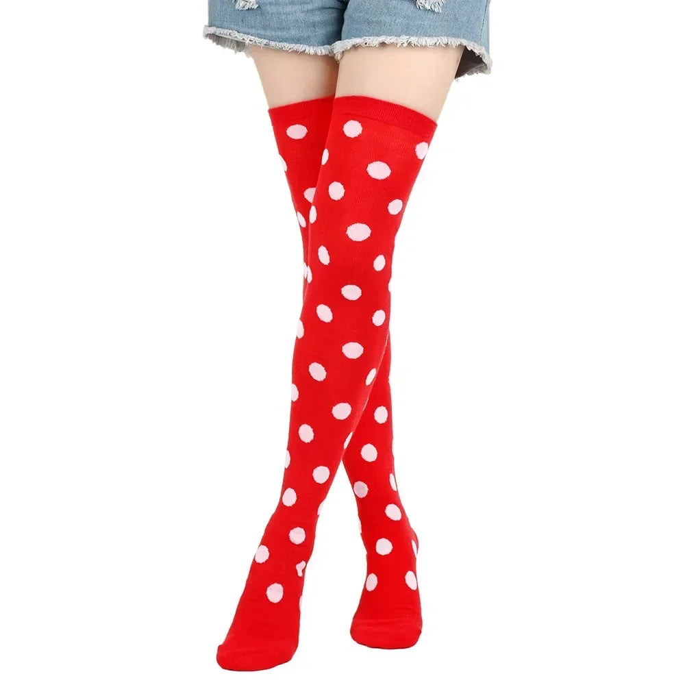 Sweet Dots Thigh High Socks (Colors)