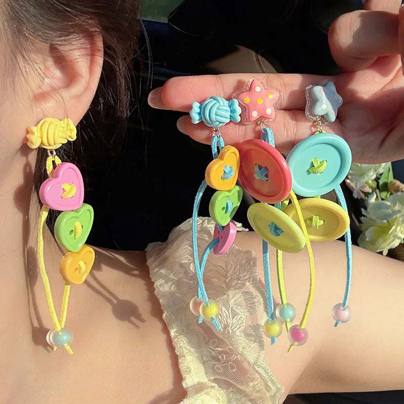 Summer Rain Drop Earrings — Dopamine Drip Dangles