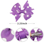 Polka Dot Cutie Mini Bow Clip Set (40pcs).