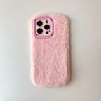 Fashion Leopard Fluffy Fur iPhone Case
