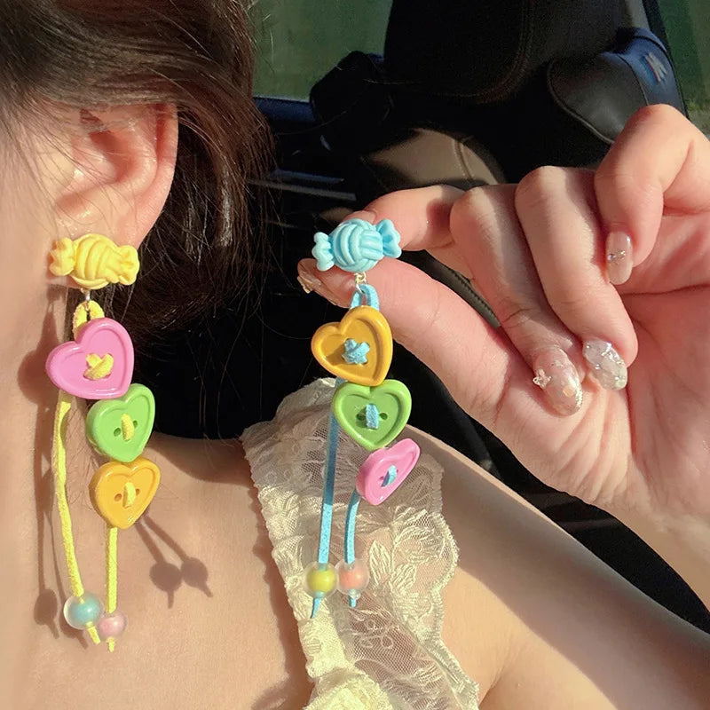 Summer Rain Drop Earrings — Dopamine Drip Dangles