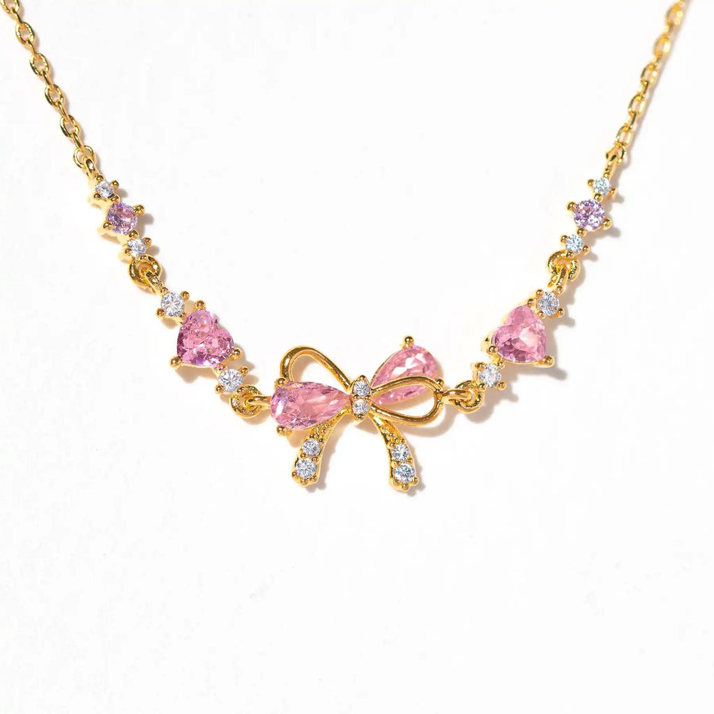 Exquisite Sweet Pink Bowknot Bracelet