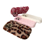 Fashion Leopard Fluffy Fur iPhone Case