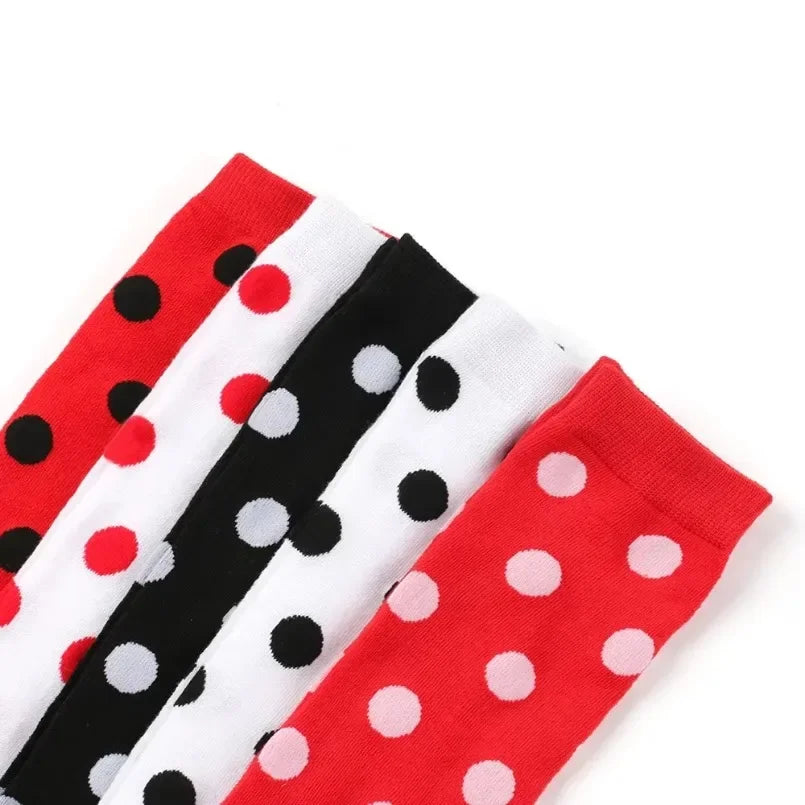 Sweet Dots Thigh High Socks (Colors)