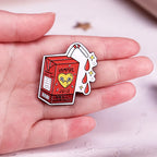 Vampire Juice Enamel Pin — Spooky Cute Juice Box