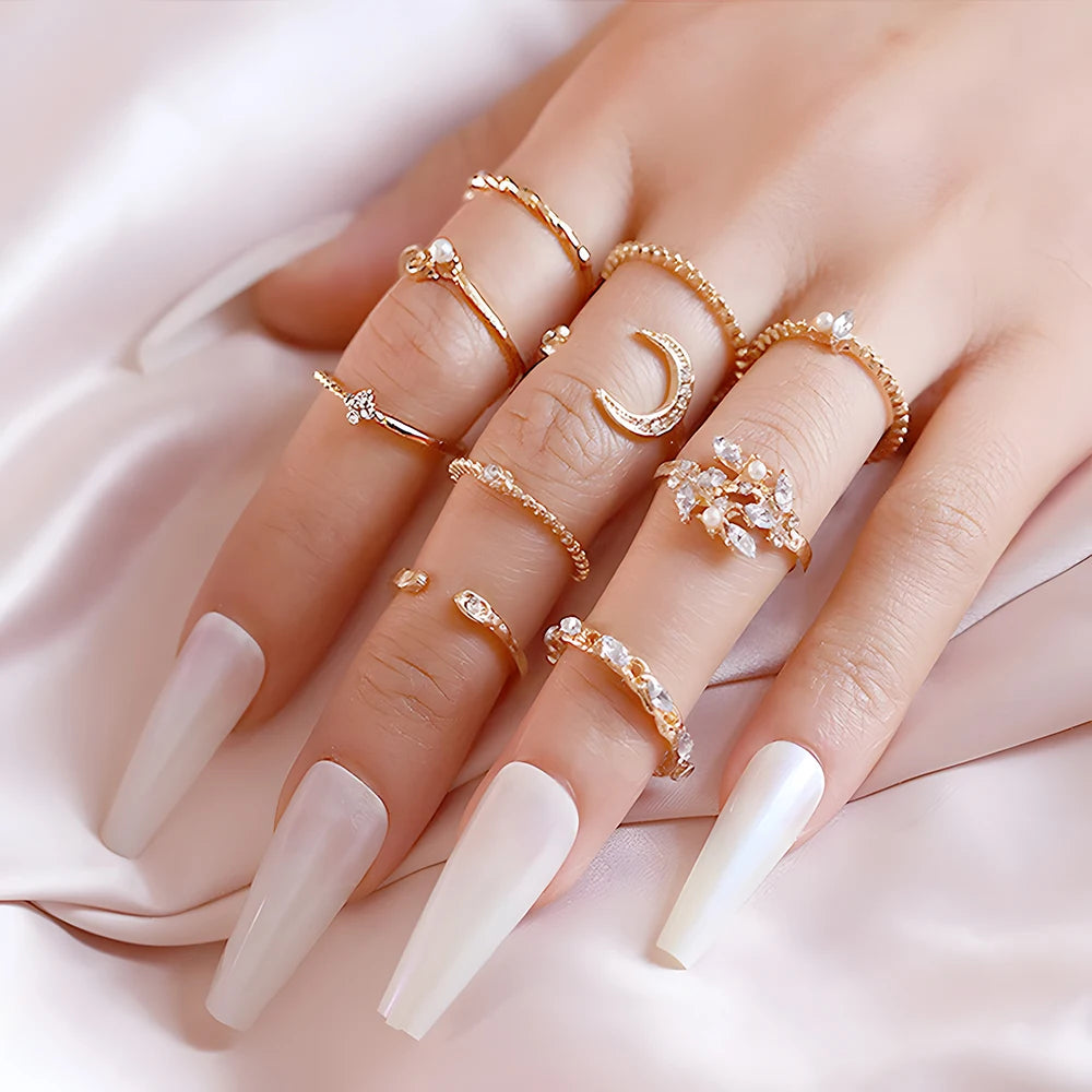 Starlit Dreams Boho Ring Set – 10pcs
