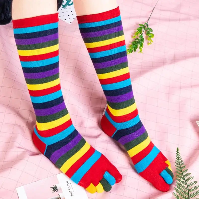 Lucky Toes Rainbow Socks.