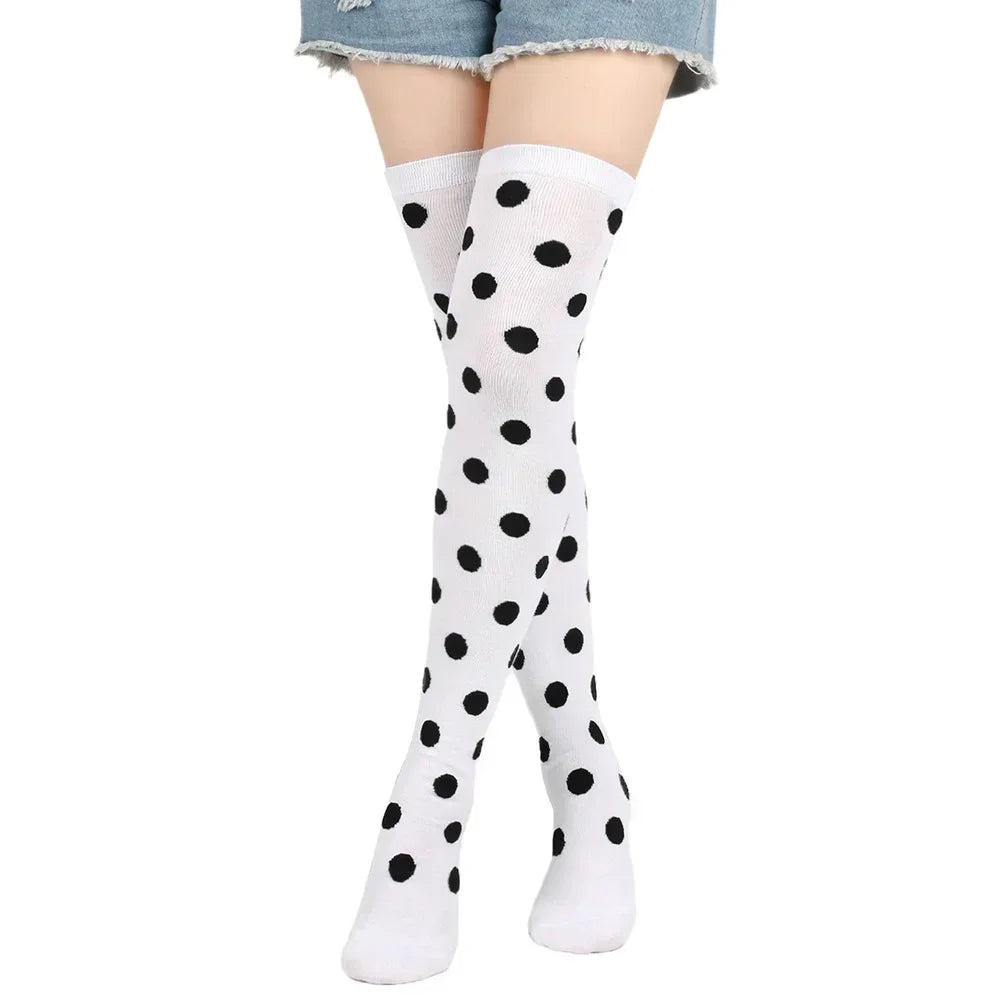 Sweet Dots Thigh High Socks (Colors)
