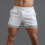 Starry Glow Rainbow Shorts.