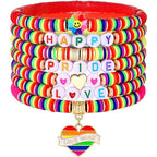 Love Wins Rainbow Beaded Pride Bracelet