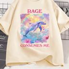 I’m Dead Inside Dolphin Tee — Quirky Cute Cotton Shirt