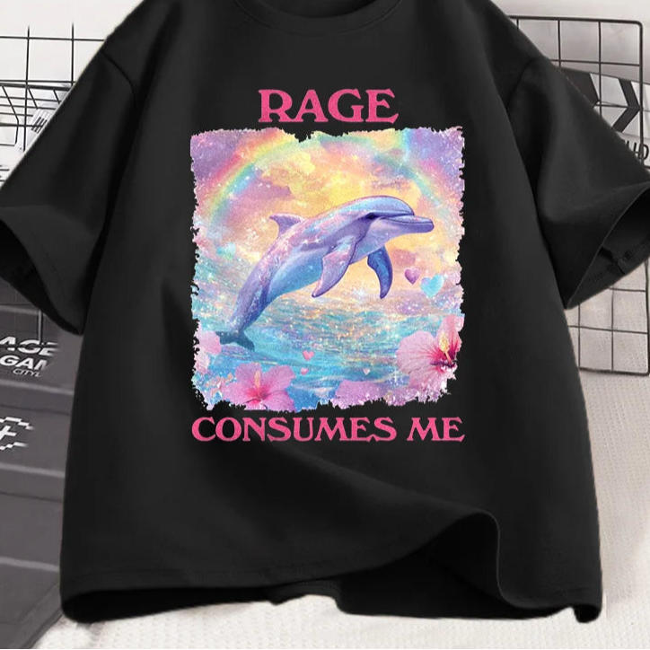 I’m Dead Inside Dolphin Tee — Quirky Cute Cotton Shirt