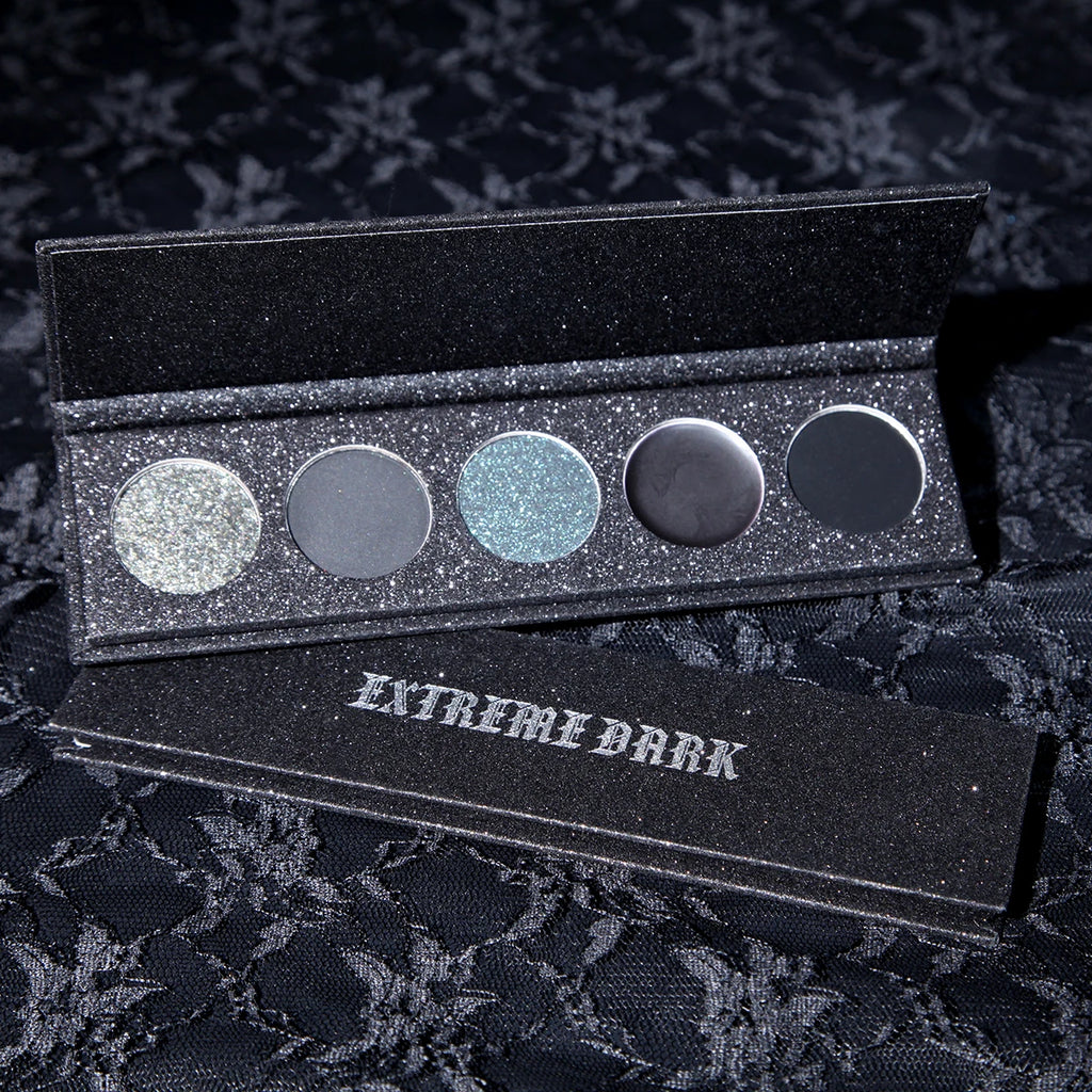 5-Color Extreme Black Eyeshadow Palette