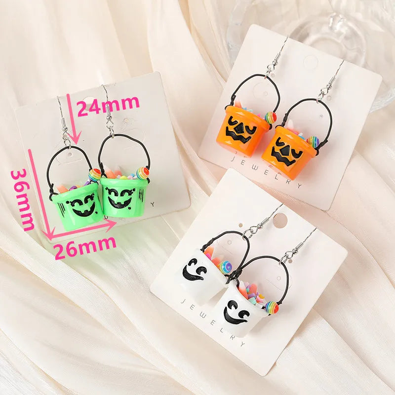 Trick or Treat Bucket Earrings