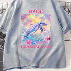 I’m Dead Inside Dolphin Tee — Quirky Cute Cotton Shirt