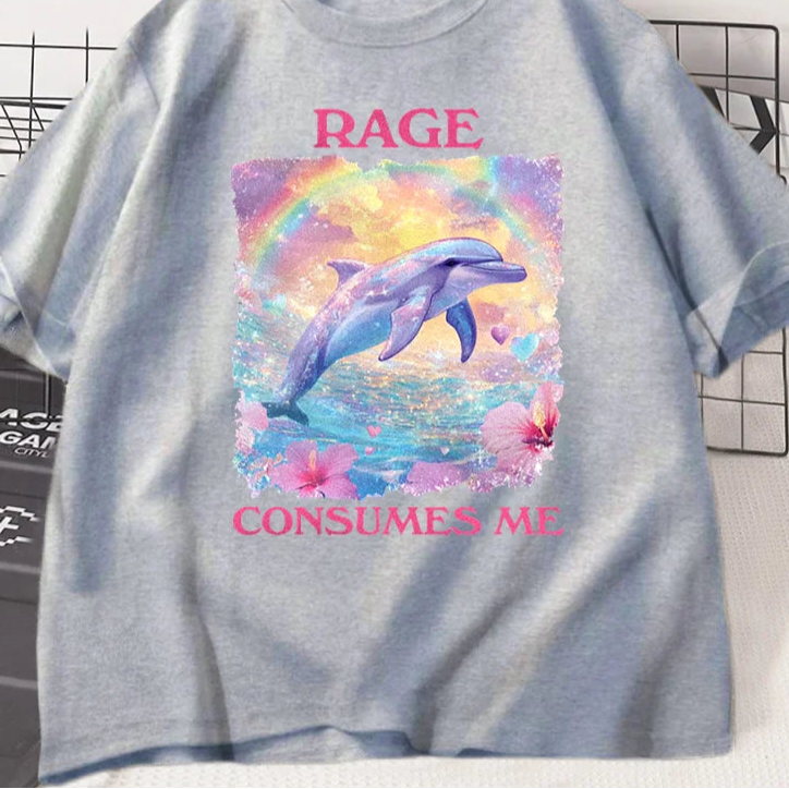 I’m Dead Inside Dolphin Tee — Quirky Cute Cotton Shirt