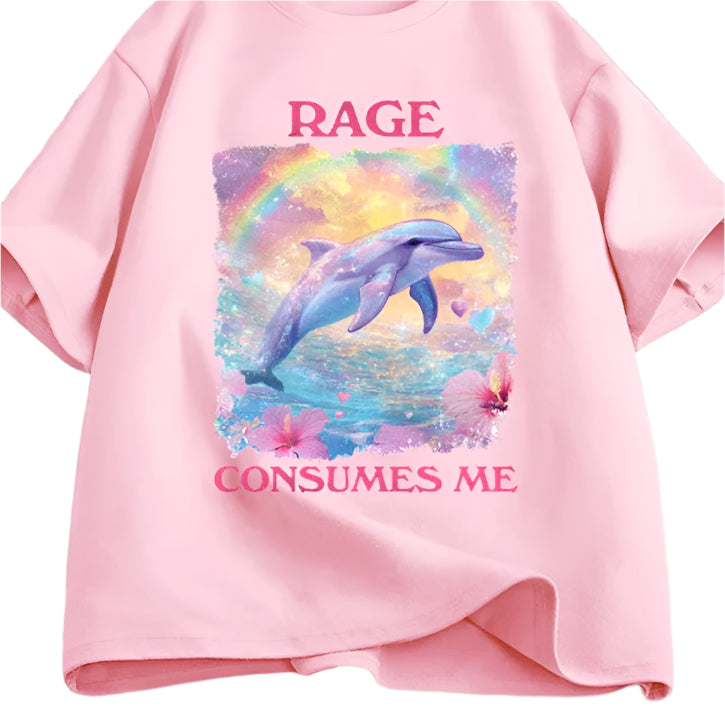 I’m Dead Inside Dolphin Tee — Quirky Cute Cotton Shirt