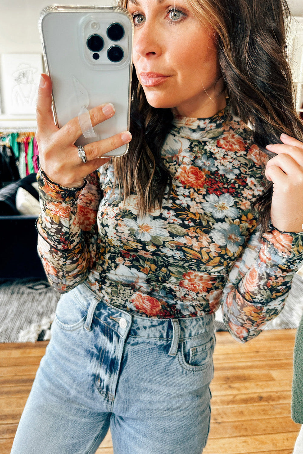 Petal Kiss Mesh Top