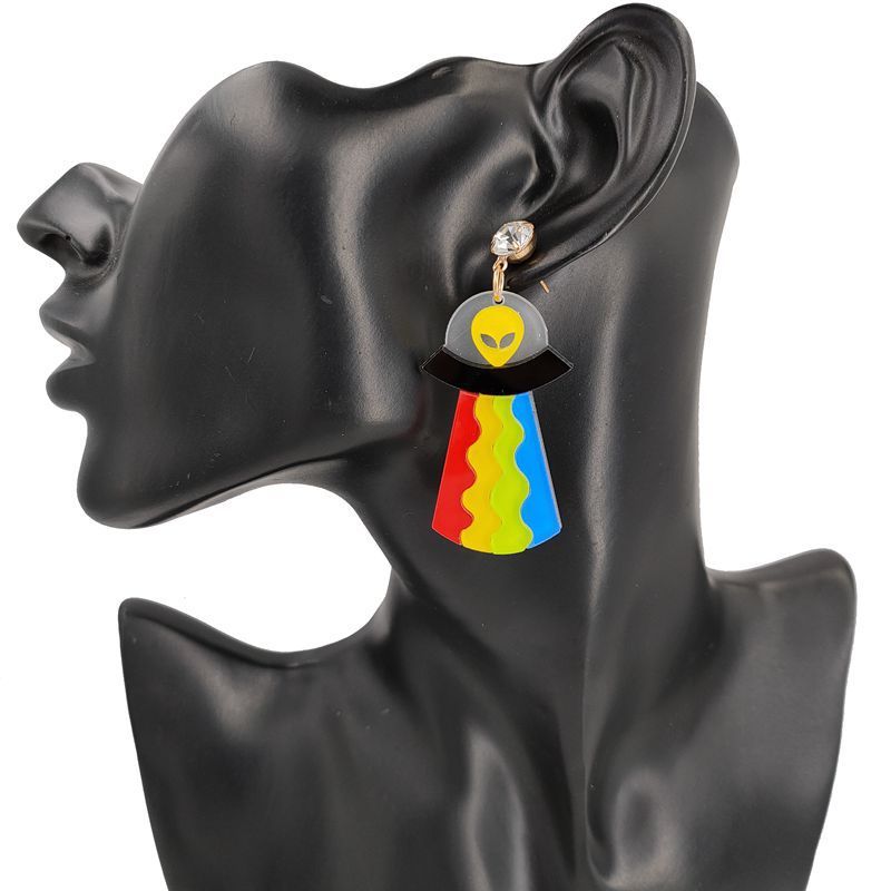 Galaxy Drip Alien Earrings