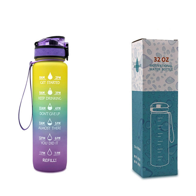 Hydrate Glow Time Marker Bottle | 1L Motivational Water Bottle